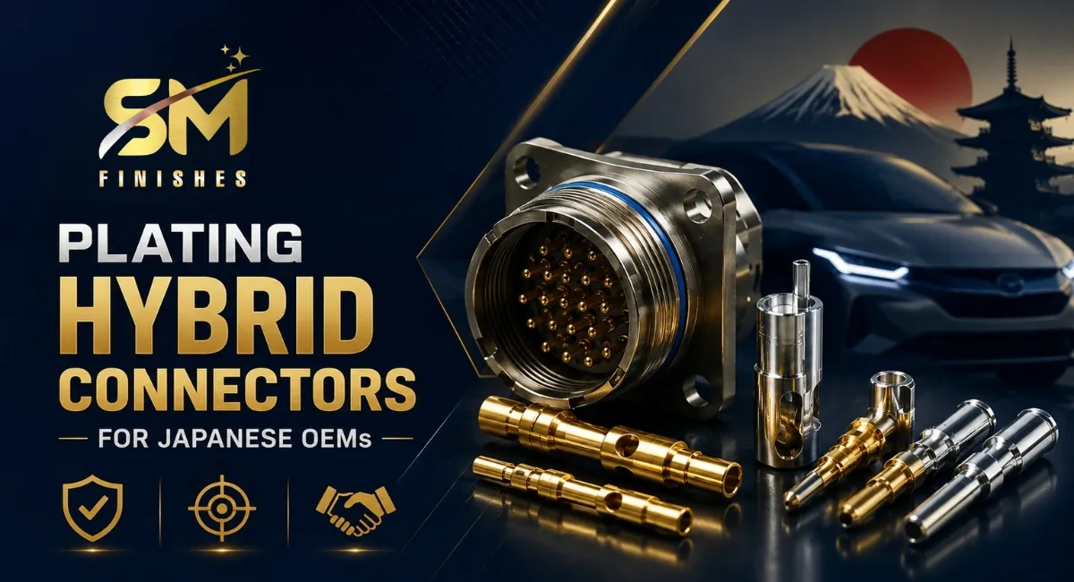 Hybrid connector plating for Japanese OEMs